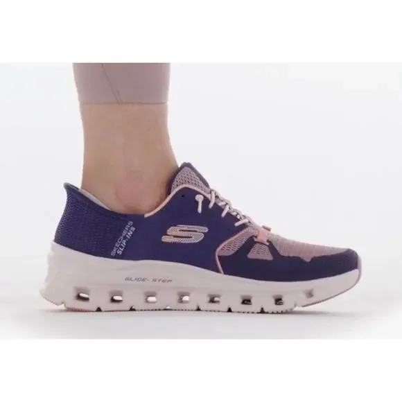 Skechers Size 9.5 Slip Ins Vegan Purple and Pink Glide Step Pro Sneakers - Picture 2 of 14